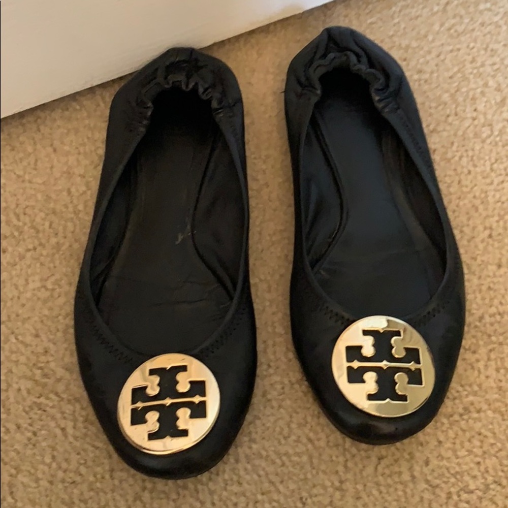Black Tory Burch Flats